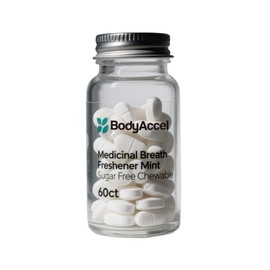 BodyAccel Medicinal Breath Freshener Mint Sugar Free Chewable, 60ct