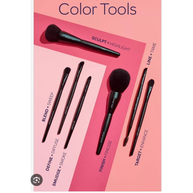 Mary Kay Cheek Brush Only (1 Brush) -Black (New in Plastic