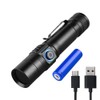 I0DO 365nm Shortwave Uv Light for Minerals Rock Hunting Black