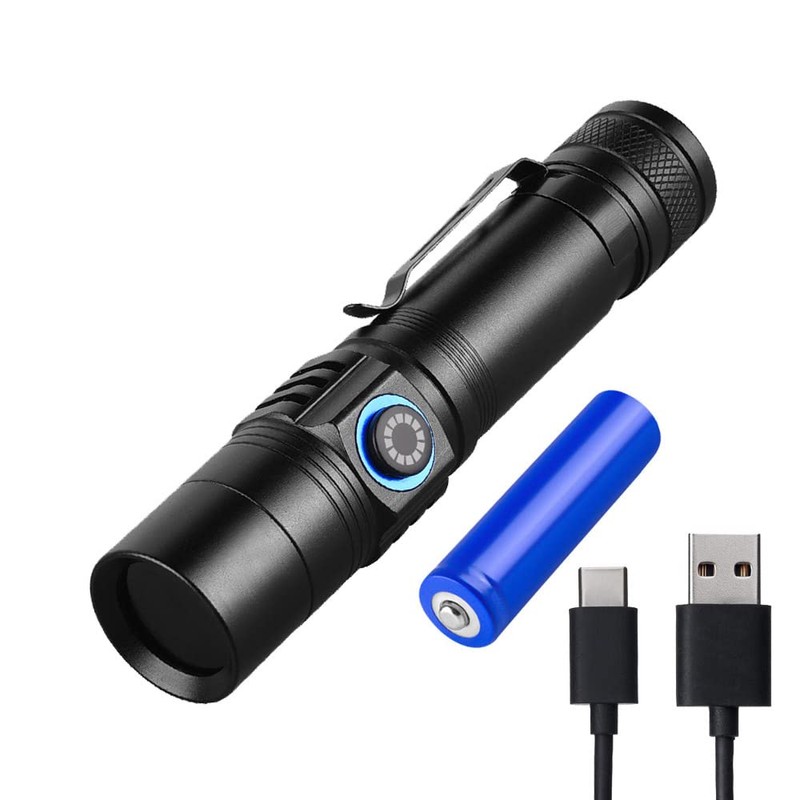 I0DO 365nm Shortwave Uv Light for Minerals Rock Hunting Black
