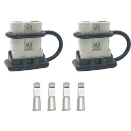 2PCS 50Amp 6AWG Battery Quick Connect Disconnect Kit,12-36V Quick Connect Jumper Cables Battery Terminal for Car ATV Lifts Motors Trailer Towing Winch