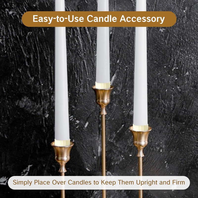 NIIIYTYB 10 Packs Rubber Taper Candle Grippers Candles Hugger Gaskets