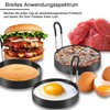Egg Ring, 4 Pieces Stainless Steel Pancake Mould, Fried Egg