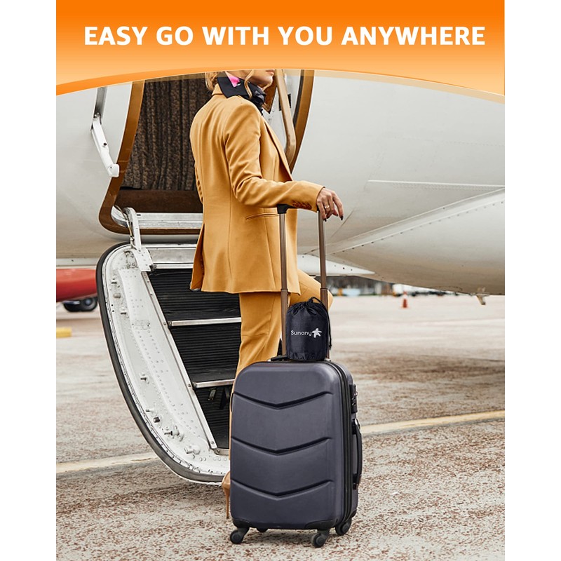 Sunany Travel Pillow, Inflatable Neck Pillow Used for Airplanes/Cars/Buses/Trains/Office Napping