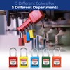 Brady Safety Lockout Padlock Sets - 6 Pack - Red