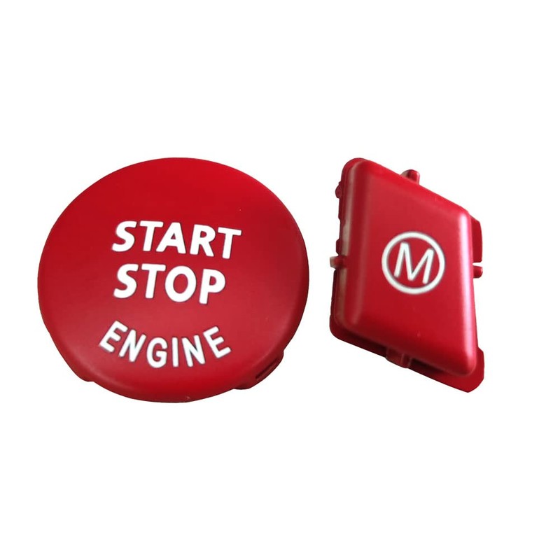 Matter Red Steering Wheel M Start Stop Engine Switch Button