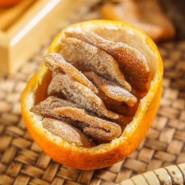 SIJIYUNLI-Jiu Zhi Chenpi 120g/4.23oz Orange Peel Preserved Fruit, Relieve Heat, Thirst, Appetizer, Can be Soaked in Water, Sweet, Sour, Salty