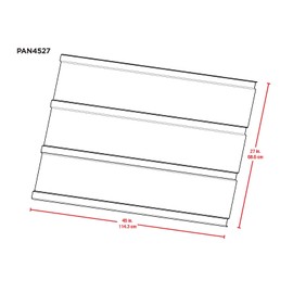 Arrow 2 x 4 ft Anthracite Steel Roof Panels for DIY Shed, etc Projects Pack of 8