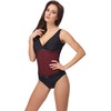 Merry Style MSVR770 Women's Swimming Costume, black/red