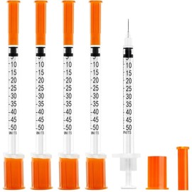 100 Pack 1/2ml 29G 1/2Inch(13mm) Measurement Dispensing Tools for Fluids Measuring, Dispensing or Refilling, Industrial and Scientific Lab Consumables (Individually Sealed Wrapped)
