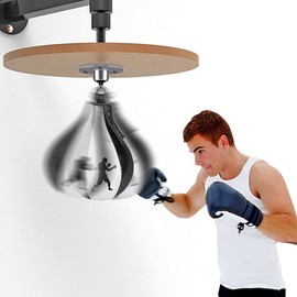 Benelabel Speed Bags for Boxing Leather Speed Bag with 360° Swivel and Inflator