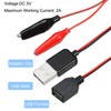 sourcing map Crocodile Clamps Test Wire, USB Male & Female