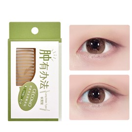 Lynlyulinger 240 Sheets Mesh Eye Tape, Double Sided, Strong, Extra Fine, Double Tape, Bare Color, Double Eyelid Tape, Double Eyelid Tape, Invisible Tape, Natural, Includes 1 Tweezer, 1 Y-Stick, 4