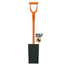A.M. Leonard All Steel Nursery Spade with D-Grip Handle - 15 Inch Blade