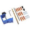 Aluminum Alloy Pocket Hole Jig Tool Kit Adjustable Hole Pitch