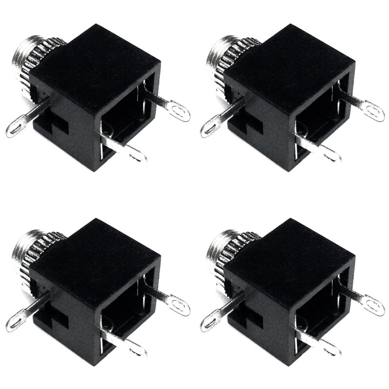 CESS 3.5mm Mono TS Jack Socket Adapter Cables Connectors (LW)