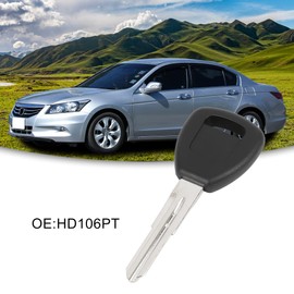 ACROPIX 13 Chipped Uncut Ignition Key Entry Remote Fob Control HD106PT Fit for Honda Accord Black Silver Tone