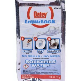 Oatey 31416 Biodegradable Non-Toxic Acrylic Polymer Liquidloc Absorbent 0.6 oz