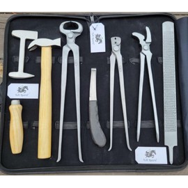 Lift Sports Heavy Duty Professional Horse Care Farrier Tool Kit Hoof Clincher Nipper RASP