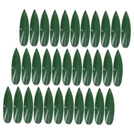 IWOWHERO 100pcs Bamboo Leaves Decorative Mats for Sushi and Sashimi Japanese Food Plating Decoration for Restaurants Bars and Aesthetic Photo Props