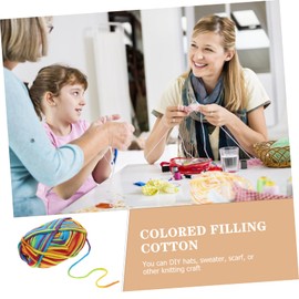 OSALADI 2pcs Vibrant Color DIY Knitting Yarn Soft and Skin Friendly Crochet Yarn for Handcrafting for Scarf Making and Other Projects