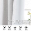 H.VERSAILTEX Linen Curtains 100% Blackout Curtains for Bedroom 108 inch