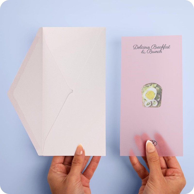Netuno 25 Envelopes Mother of Pearl Gold DIN Long 110