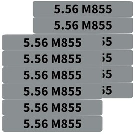12 Pack Miaozhun 5.56 M855 Magazine Marking Bands 5.56 Caliber Identification (Gray-Black)