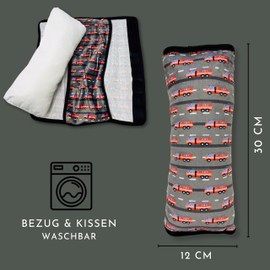 HECKBO 2 x seat belt cushions and 1 x belt pad - fire brigade