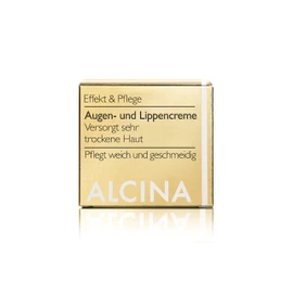 ALCINA Eye and Lip Cream - 3 x 15 ml - Effect & Care - Intensive Lip Care and Eye Care - For Extremely Dry Skin on Eyes and Lips
