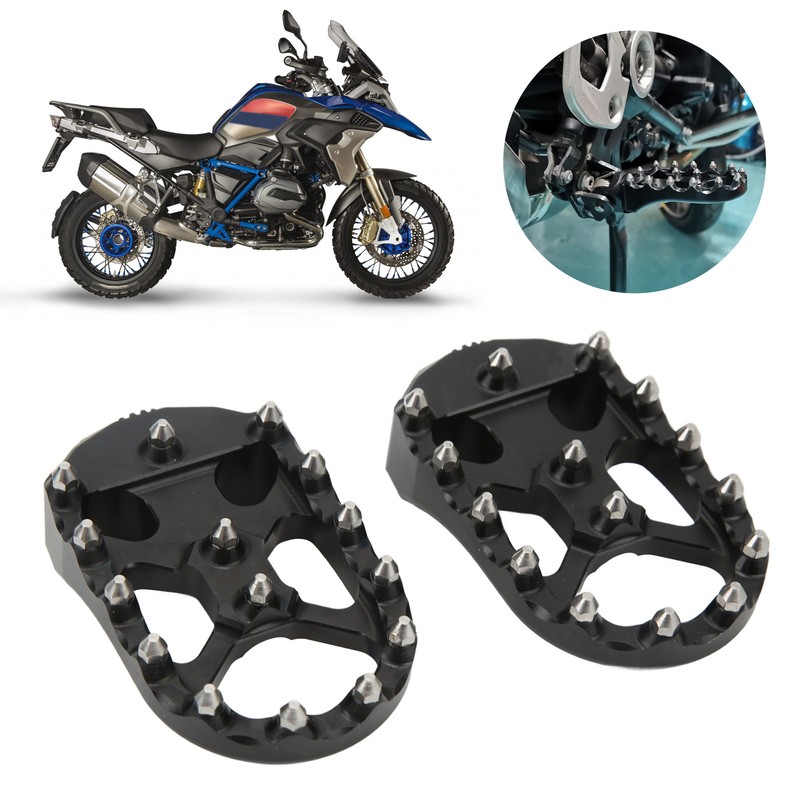2pcs Front Foot Pegs CNC Aluminum Anodized Anti Slip Replacement