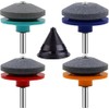 4Pcs Universal Lawnmower Blade Sharpener Kit with Diamond Rotary Stones
