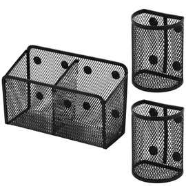 LGHWKETH Iron Magnetic Pen Holder Stable Firm Pencil Locker Organizer Categorized Storage Magnetic Organizer Box Easy to Move for Fridge