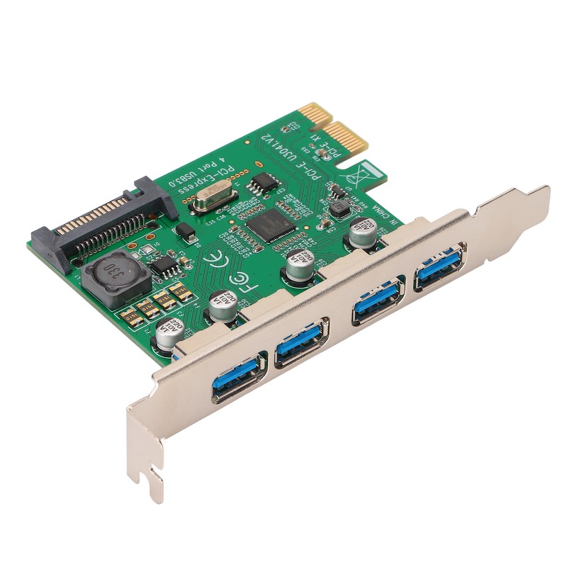 USB3.0 Expansion Card 5Gbps Transmission VIA Chip 4 Ports Enclosed