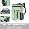 Insulated Cooler Backpack,33 Cans Multifunctional Double Deck Leakproof Cooler Bag