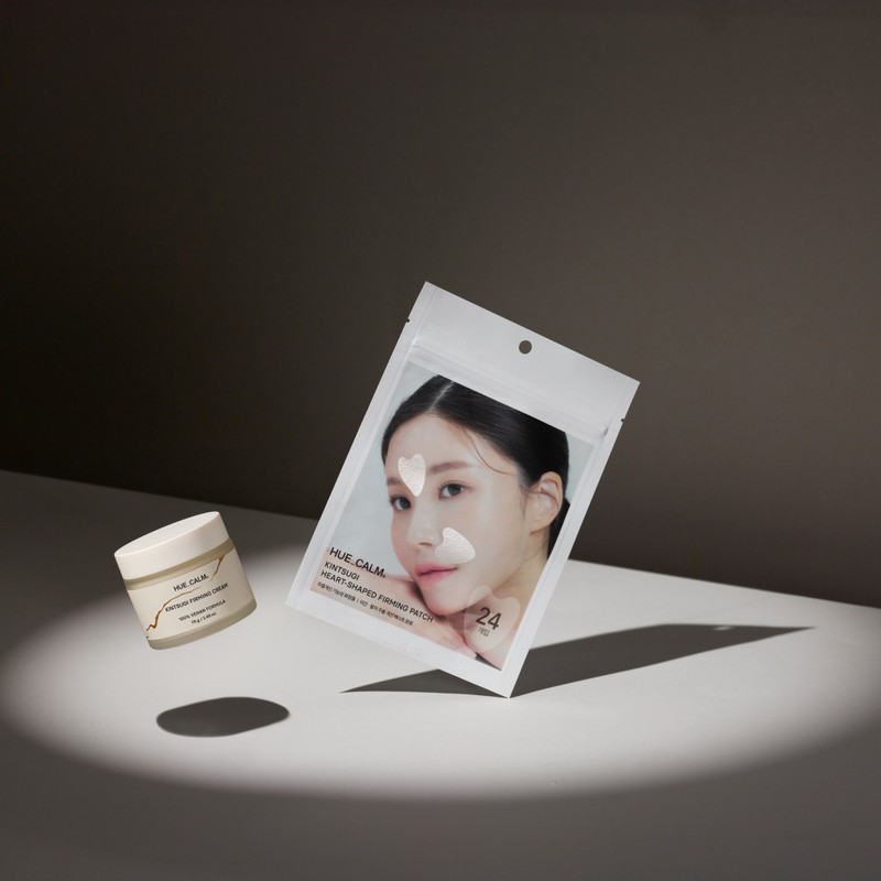 huecalm Kintsugi Heart-Shaped Firming Patch 24ea - huecalm Kintsugi Heart-Shaped