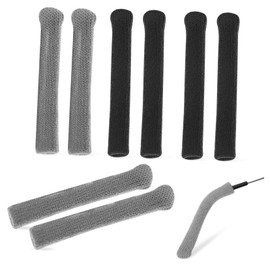 TEHAUX 4pcs Eyeglass Ear Grippers Stretchy Knitted Temple Sleeves for Glasses Cushioned Design Easy to Install and Washable Suitable for Sunglasses Spectacles