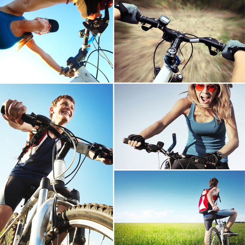 2pcs/set Bike Handlebar Grip Anti Slip Texture Durable Bicycle Handlebar