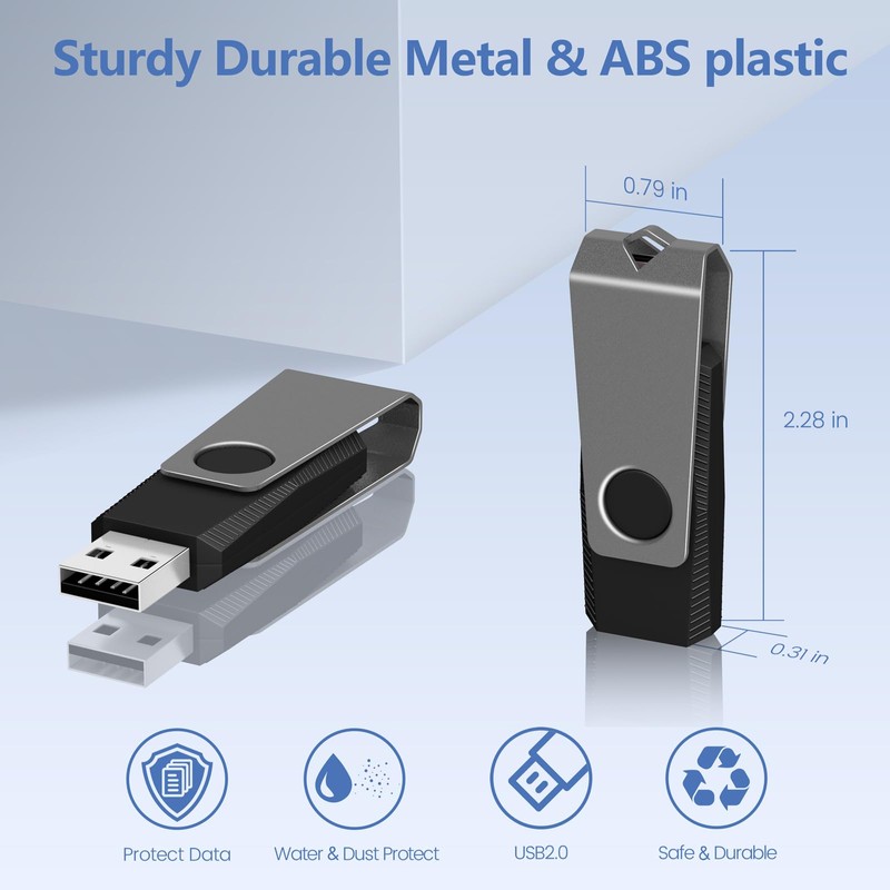 AGECASH 128MB USB Flash Drive 50 Pack Bulk USB 2.0