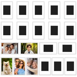 Small Magnetic Photo Frame, 20Pcs Mini Picture Frames for Photos 7 x 4.5cm/2.75 x 1.77 Inches Blank Acrylic Photo Frame Acrylic Fridge Magnetic Frame Blank Photo Frame Insert Fridge Magnets