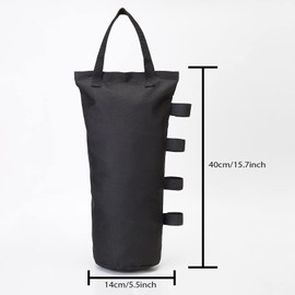 MOPHOEXII Canopy Weights Bag Leg Weight for Pop up Canopy Tent, Sand Bags for Patio Umbrella Instant Outdoor Sun Shelter,8pcs-Pack Black