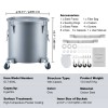 8 Gal Carbon Steel Fryer Grease Bucket Rust-Proof Coating Oil