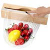 Plastic Wrap Dispenser with Cutter,Cling Wrap with Slide Cutter for