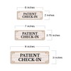 Standard Plus Patient Check-In Door or Wall Sign | Office