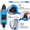 SWAWIS 4pcs ME-8111 Plunger Momentary Limit Switch, 5A 250V AC