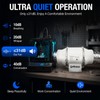 Qofioeuo 4 Inch Inline Duct Fan, 220m³, with 5ft Duct