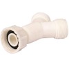 Quality Washing Machine 'Y' Piece Connector White Inlet Splitter 025623N