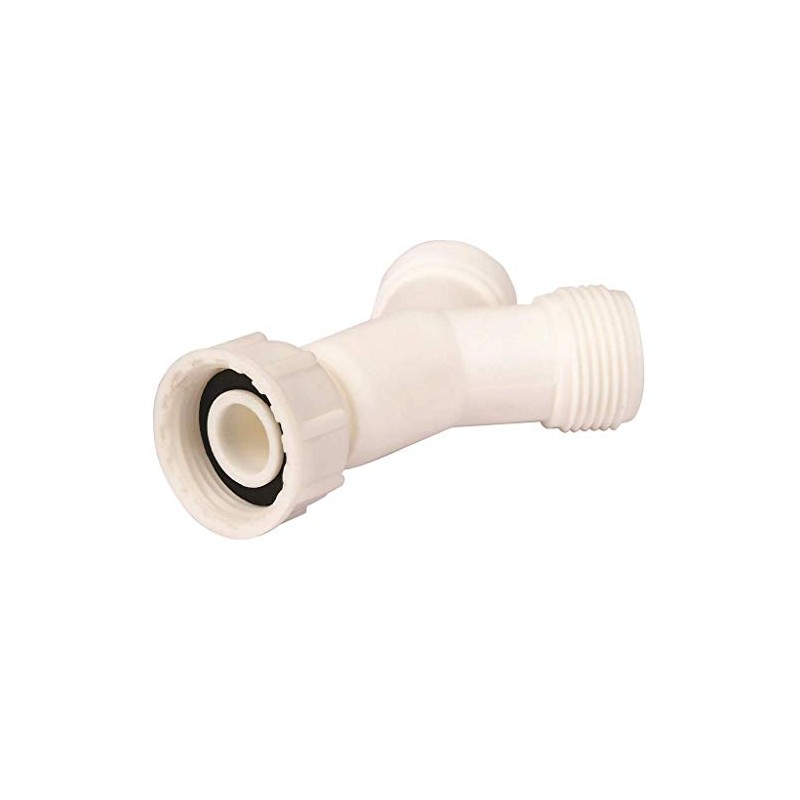 Quality Washing Machine 'Y' Piece Connector White Inlet Splitter 025623N