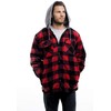 Trail Crest Mens Buffalo Plaid Classic Sherpa Lined Zip Up