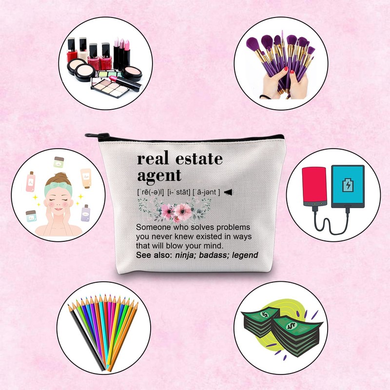 TSOTMO Real Estate Agent Gift Funny Closing Gift Zipper Pouch